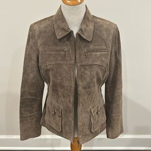 Alfani Genuine Suede Jacket size medium